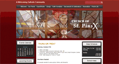 Desktop Screenshot of piusx.org