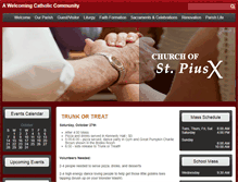 Tablet Screenshot of piusx.org